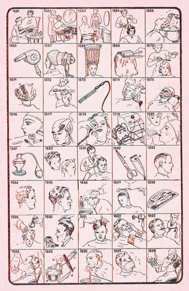 数字艺术 标题为“Hairdressing” 由Christian Envall, 原创艺术品, 2D数字工作