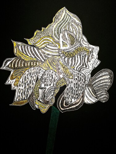 "Amaryllis" başlıklı Resim Sophie Ong tarafından, Orijinal sanat, Tükenmez kalem
