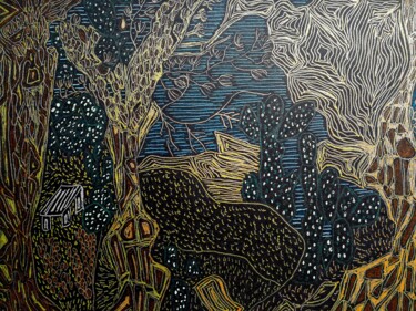 "Palau" başlıklı Resim Sophie Ong tarafından, Orijinal sanat, Tükenmez kalem