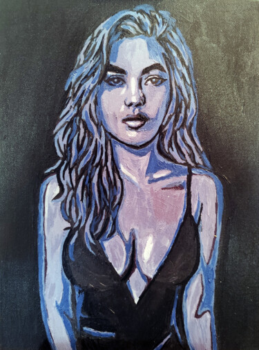 Light in the Shadow Pittura intitolato "Light in the Shadow" da Maria Galan, Opera d'arte originale, Acrilico