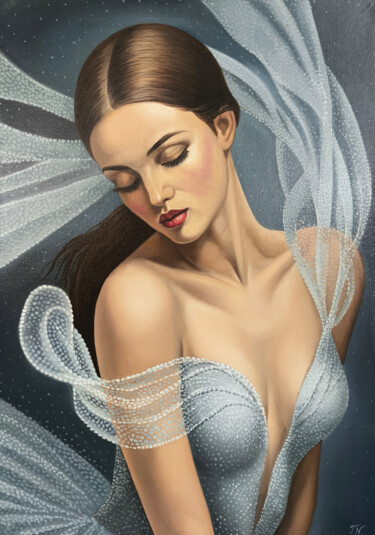 Ethereal Beauty Pittura intitolato "Ethereal Beauty" da Sergey Miqayelya, Opera d'arte originale, Olio Montato su Telaio per barella in legno