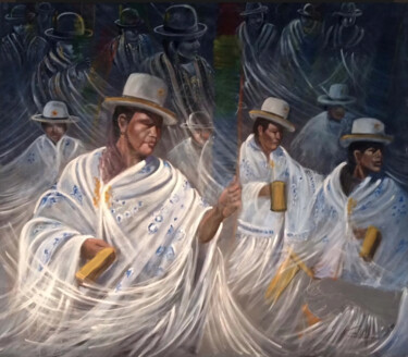 THE DANCERS / LAS BAILARINAS Painting titled "THE DANCERS / LAS B…" by Ana Candioti, Original Artwork, Acrylic