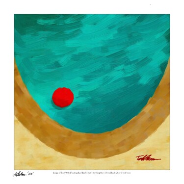 绘画 标题为“"Edge of Pool..."…” 由Tad Anderson, 原创艺术品, 数字油画