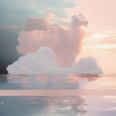 제목이 "Sunset in Clouds up…"인 디지털 아트 Milouu로, 원작, 디지털 페인팅