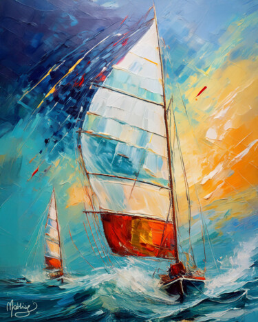Arte digitale intitolato "Racing the Light |…" da Mathias (1975), Opera d'arte originale, Pittura digitale