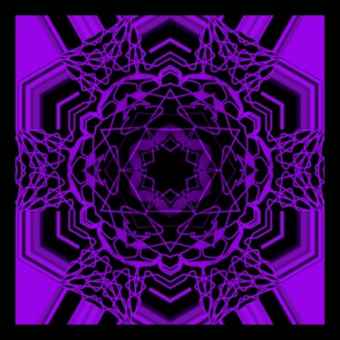 数字艺术 标题为“Mandala Futuro” 由Ana Paula Ferreira Silva, 原创艺术品, 2D数字工作