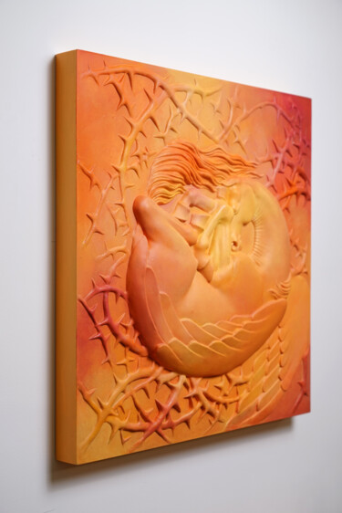 Scultura intitolato "Light's Sanctuary" da Zhao Yongchang, Opera d'arte originale, Legno