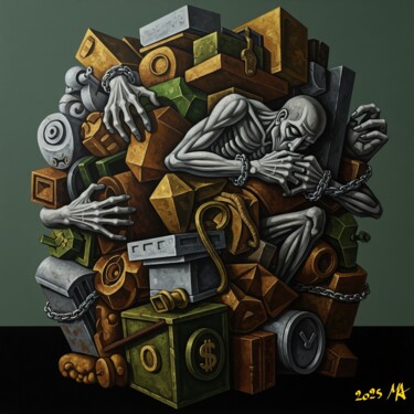 "The Burden of Greed" başlıklı Dijital Sanat Mystery Artist tarafından, Orijinal sanat, Dijital Resim