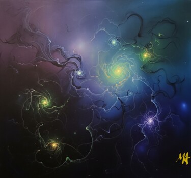 数字艺术 标题为“Spirals of the Unkn…” 由Maytyrisat Artemis, 原创艺术品, 数字油画