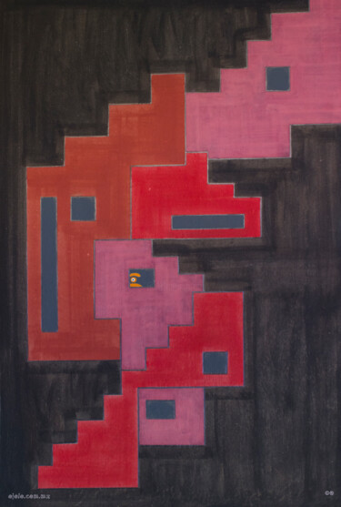 constructo visual 22 Painting titled "constructo visual 22" by Ojolo - Abel García, Original Artwork, Oil