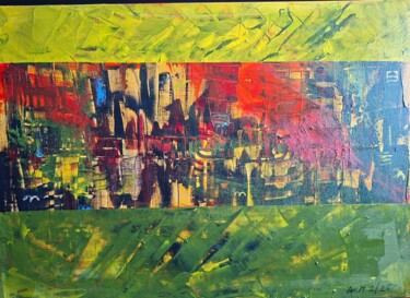 "Traumsequenz" başlıklı Tablo Werner Memmler tarafından, Orijinal sanat, Akrilik Ahşap Sedye çerçevesi üzerine monte edilmiş