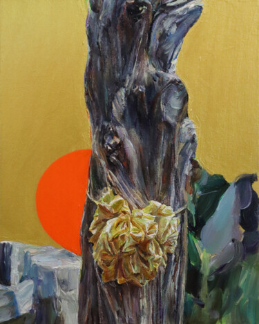 Schilderij getiteld "Hail to the tree_Pa…" door Hoho Kuo, Origineel Kunstwerk, Acryl Gemonteerd op Frame voor houten brancard