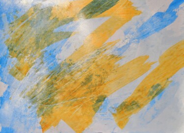 绘画 标题为“Orange Breeze” 由Rubin Kriel, 原创艺术品, 丙烯