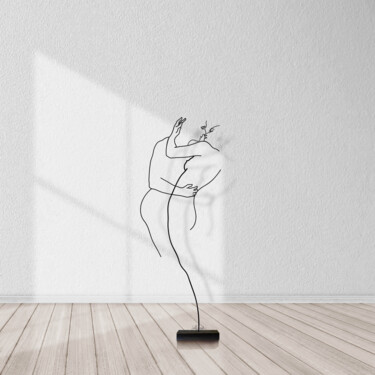 Escultura intitulada "Un filo per un Bacio" por Giancarlo Morandi, Obras de arte originais, Arame