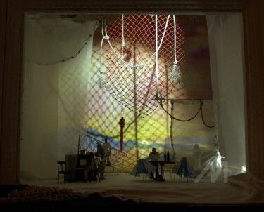 雕塑 标题为“SCENE DESIGN FOR TH…” 由Iryna Lupashchenko, 原创艺术品, 丙烯 安装在木板上