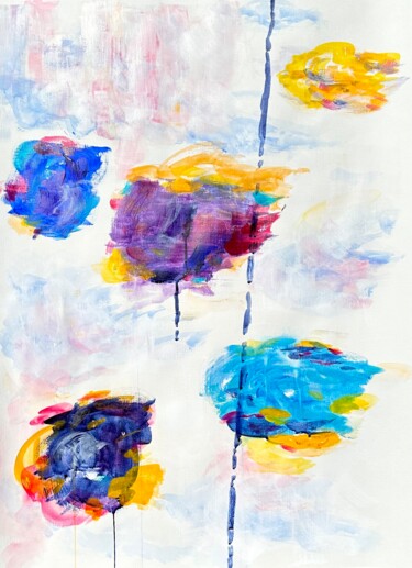 Pittura intitolato "Wolkenzeit IX" da Klaus Stieghorst (KS), Opera d'arte originale, Acrilico
