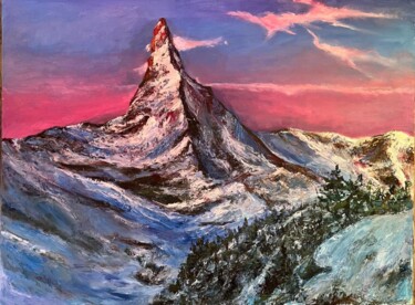 "Matterhorn" başlıklı Tablo Marina Gavrilova tarafından, Orijinal sanat, Petrol