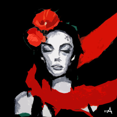 数字艺术 标题为“Carmen” 由Oksana Budnichenko, 原创艺术品, 2D数字工作