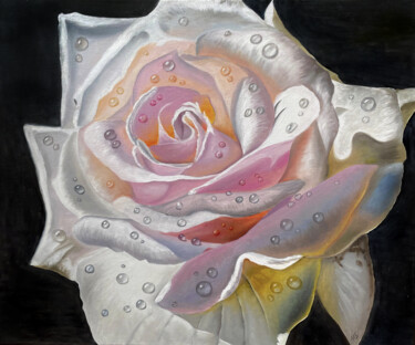 Queen Rose 50*60 Painting titled "Queen Rose 50*60" by Irina Bazhanova, Original Artwork, Oil
