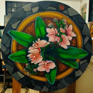 Painting titled "Joaninha vista de c…" by Vera Borges, Original Artwork, Acrylic