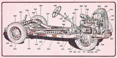 Digital Arts με τίτλο "Automobiles II" από Christian Envall, Αυθεντικά έργα τέχνης, 2D ψηφιακή εργασία