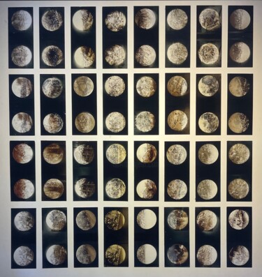 Fotografía titulada "Cosmométrie IV. Les…" por Alain-Jacques Levrier-Mussat, Obra de arte original, Vidrio Montado en Vidrio