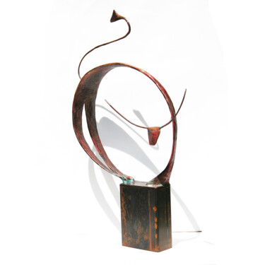 Tauroïde- grande scultpure de taureau 雕塑 标题为“Tauroïde- grande sc…” 由Vanessa Renoux, 原创艺术品, 金属