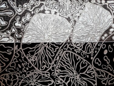 Disegno intitolato "Black & White" da Sophie Ong, Opera d'arte originale, Biro