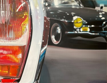 "Mercedes benz 280 2…" başlıklı Tablo Gilbert Duchamp tarafından, Orijinal sanat, Akrilik Ahşap Sedye çerçevesi üzerine mont…