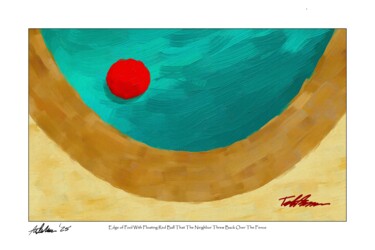"Edge of Pool... " (horz) (click reproductions for options) Pintura intitulada ""Edge of Pool... "…" por Tad Anderson, Obras de arte originais, Impressão digital