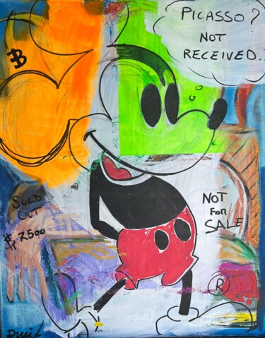 绘画 标题为“Picasso? Not receiv…” 由David Harianna, 原创艺术品, 丙烯 安装在木质担架架上