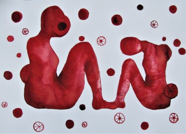 绘画 标题为“pintura 1” 由Lourdes Gallegos, 原创艺术品, 墨
