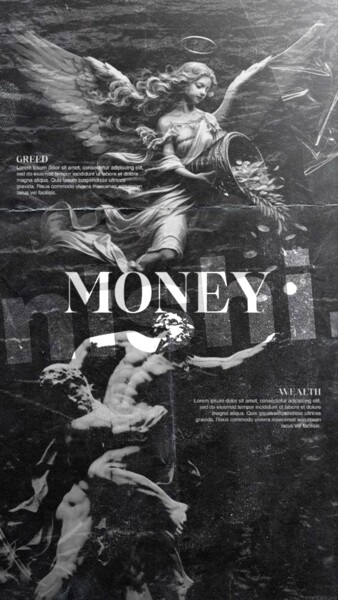 数字艺术 标题为“The currency of sin” 由Shaikh Asgar, 原创艺术品, 数字油画
