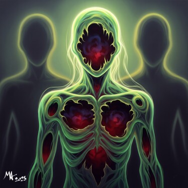 Artes digitais intitulada "The Burden of Envy" por Maytyrisat Artemis, Obras de arte originais, Pintura digital