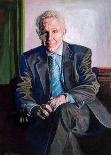 Pittura intitolato ""Portrait"" da Angel Rengell, Opera d'arte originale, Acrilico