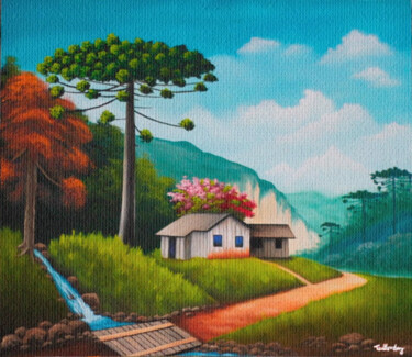 Roots of the Land Pintura intitulada "Roots of the Land" por Taillon Luz, Obras de arte originais, Óleo Montado em Armação em madeira