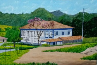 绘画 标题为“Casarão Santo Antôn…” 由Eduardo Machado, 原创艺术品, 油