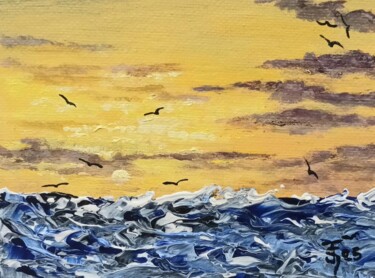 Peinture intitulée "Lagon 53" par Jean-Claude Sylvain, Œuvre d'art originale, Acrylique