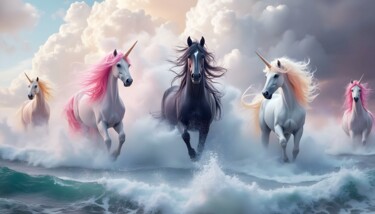 Arte digitale intitolato ""La forza della nat…" da Angelo Mazzoleni, Opera d'arte originale, Lavoro digitale 2D