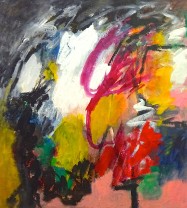 绘画 标题为“Composition 7296” 由Engelina Zandstra, 原创艺术品, 丙烯 安装在木质担架架上