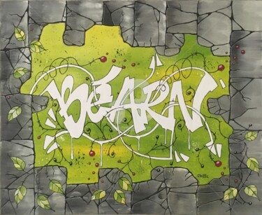 绘画 标题为“Graffiti Béarn” 由Pk29, 原创艺术品, 丙烯 安装在木质担架架上