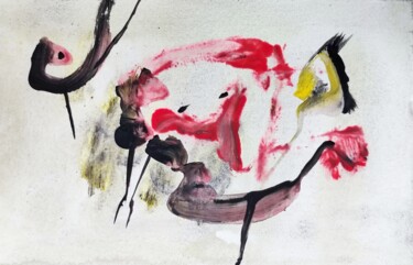 Ζωγραφική με τίτλο "Profilabstractics -…" από Milto Sideris, Αυθεντικά έργα τέχνης, Ακρυλικό