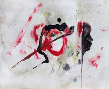 Ζωγραφική με τίτλο "Profilabstractics -…" από Milto Sideris, Αυθεντικά έργα τέχνης, Ακρυλικό