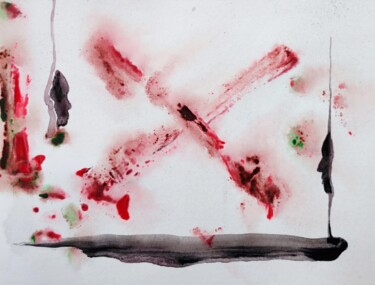 Schilderij getiteld "Profilabstractics -…" door Milto Sideris, Origineel Kunstwerk, Acryl