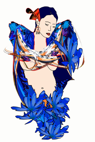 数字艺术 标题为“Geisha 2” 由Robert Venezia, 原创艺术品, 操纵摄影