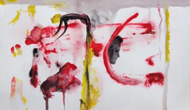 Ζωγραφική με τίτλο "Profilabstractics -…" από Milto Sideris, Αυθεντικά έργα τέχνης, Ακρυλικό