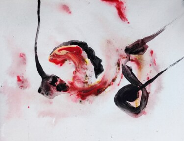 Ζωγραφική με τίτλο "Profilabstractics -…" από Milto Sideris, Αυθεντικά έργα τέχνης, Ακρυλικό