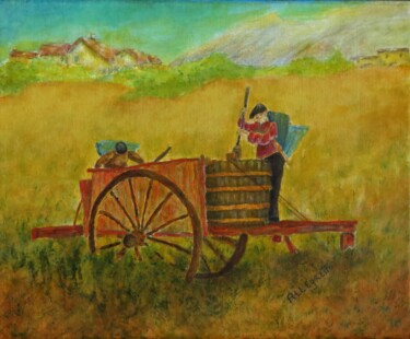 TUSCAN HARVEST 绘画 标题为“TUSCAN HARVEST” 由Allegretto, 原创艺术品, 丙烯