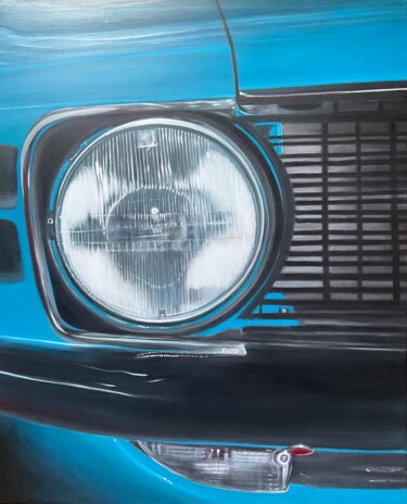 绘画 标题为“Ford Mustang mach r…” 由Gilbert Duchamp, 原创艺术品, 丙烯