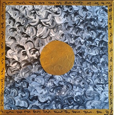 Pittura intitolato ""So viele Gesichter"" da Miriam Hagen-Schulte, Opera d'arte originale, Acrilico